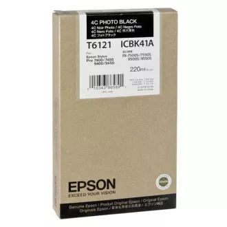 Epson T6121 (C13T612100) - Cartuș, photoblack (foto negru)