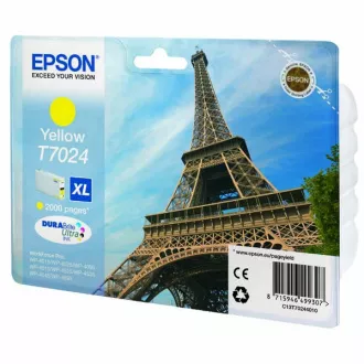 Epson T7024 (C13T70244010) - Cartuș, yellow (galben) Epson T7024 (C13T70244010) - Cartuș, yellow (galben)