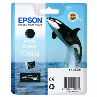 Epson T7608 (C13T76084010) - Cartuș, matt black (negru mat) Epson T7608 (C13T76084010) - Cartuș, matt black (negru mat)