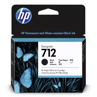 HP 712 (3ED71A) - Cartuș, black (negru) HP 712 (3ED71A) - Cartuș, black (negru)