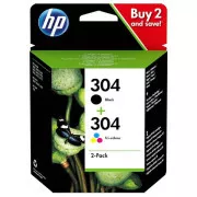 HP 304 (3JB05AE) - Cartuș, black + color (negru + color)