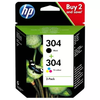 HP 304 (3JB05AE) - Cartuș, black + color (negru + color)