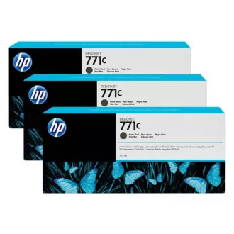 HP 771C (B6Y31A) - Cartuș, matt black (negru mat) 3 bucati