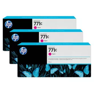 HP 771C (B6Y33A) - Cartuș, magenta 3 bucati HP 771C (B6Y33A) - Cartuș, magenta 3 bucati