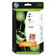 HP 62 (N9J71AE) - Cartuș, black + color (negru + color)