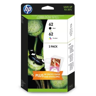 HP 62 (N9J71AE) - Cartuș, black + color (negru + color)