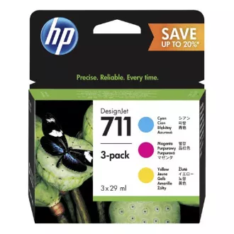 HP 711 (P2V32A) - Cartuș, color