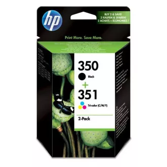 HP 350 + 351 (SD412EE) - Cartuș, black + color (negru + color) 2 bucati