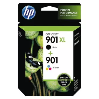 HP 901 (SD519AE) - Cartuș, black + color (negru + color) HP 901 (SD519AE) - Cartuș, black + color (negru + color)
