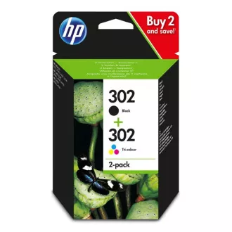 HP 302 (X4D37AE) - Cartuș, black + color (negru + color)