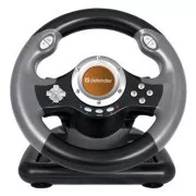 Volan Defender CHALLENGE MINI LE, USB, roșu-negru, cu pedale, Windows 98/2000 / ME / XP / VISTA / 7