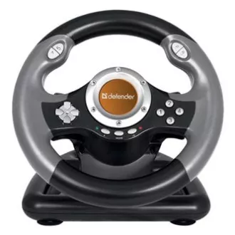 Volan Defender CHALLENGE MINI LE, USB, roșu-negru, cu pedale, Windows 98/2000 / ME / XP / VISTA / 7