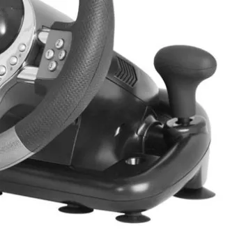 Volan Defender FORSAGE GTR, 12, USB, negru-gri, cu pedale, Windows 98/2000 / ME / XP / VISTA / 7