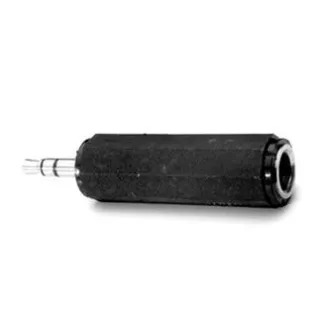 Reducere audio, mufă (3,5 mm) masculin - mufă (6,3 mm) mamă, stereo, negru