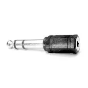 Reducere audio, mufă (6,3 mm) masculin - mufă (3,5 mm) mamă, stereo, negru
