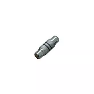 Conector audio, CINCH mamă - CINCH mamă, mono, argintiu, Logo