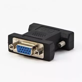 Reducere video, DVI (24+5) mascul - VGA (D-sub) femela, negru