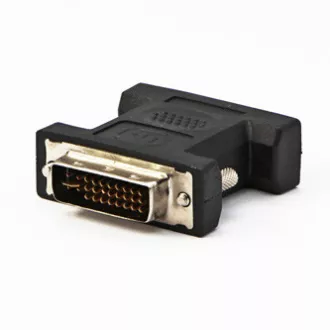 Reducere video, DVI (24+5) mascul - VGA (D-sub) femela, negru, Logo blister