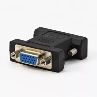 Reducere video, DVI (24+5) mascul - VGA (D-sub) femela, negru, Logo blister