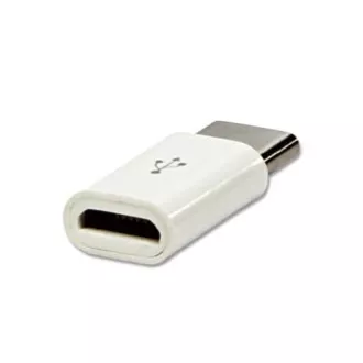 Reducere USB, (2.0), USB C tată - microUSB mamă, alb Reducere USB, (2.0), USB C tată - microUSB mamă, alb