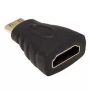 Reductor video, mini HDMI de sex masculin - HDMI de sex feminin, negru
