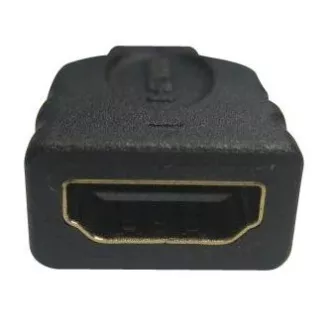 Reductor video, micro HDMI tată - HDMI mamă, negru, conectori placați cu aur Logo Reductor video, micro HDMI tată - HDMI mamă, negru, conectori placați cu aur Logo