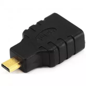 Reductor video, micro HDMI tată - HDMI mamă, negru, conectori placați cu aur Logo Reductor video, micro HDMI tată - HDMI mamă, negru, conectori placați cu aur Logo
