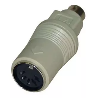 Reducere tastatură, PS/2 tată - DIN 5 pini mamă, gri Reducere tastatură, PS/2 tată - DIN 5 pini mamă, gri