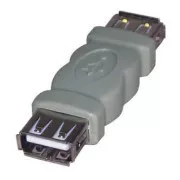 Conector USB, (2.0), USB A mamă - USB A mamă, gri, Logo blister 29241, SUPREME
