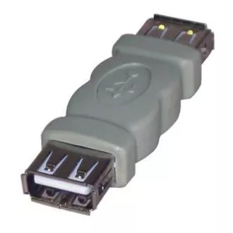 Conector USB, (2.0), USB A mamă - USB A mamă, gri, Logo blister 29241, SUPREME