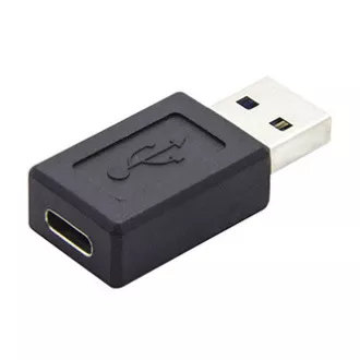 Reducere USB, (3.0), USB A mascul - USB C mamă, negru, pungă de plastic, 5 Gbps