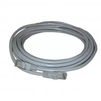 Cablu LAN de rețea UTP patchcord, Cat.6, RJ45 tată - RJ45 tată, 1 m, neecranat, gri, economic