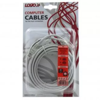 Cablu LAN de rețea UTP patchcord, Cat.5e, RJ45 tată - RJ45 tată, 5 m, neecranat, gri, Logo blister Cablu LAN de rețea UTP patchcord, Cat.5e, RJ45 tată - RJ45 tată, 5 m, neecranat, gri, Logo blister