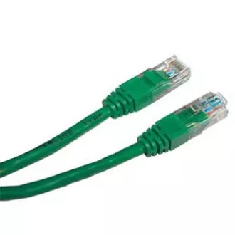 Cablu LAN de rețea UTP patchcord, Cat.5e, RJ45 tată - RJ45 tată, 10 m, neecranat, verde, economic, ALIMENTARE