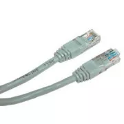 Cablu LAN de rețea UTP patchcord, Cat.5e, RJ45 tată - RJ45 tată, 20 m, neecranat, gri, economic