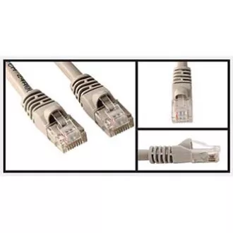 Cablu LAN de rețea FTP patchcord, Cat.5e, RJ45 tată - RJ45 tată, 25 m, ecranat, gri, economic