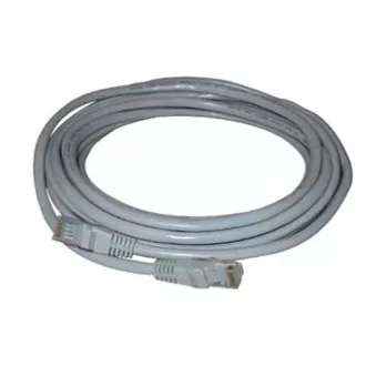 Cablu LAN de rețea FTP patchcord, Cat.5e, RJ45 tată - RJ45 tată, 25 m, ecranat, gri, economic