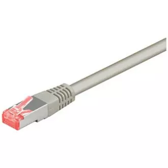 Cablu LAN de rețea S/FTP patchcord, Cat.6, RJ45 tată - RJ45 tată, 30 m, ecranat, LSOH, gri, economic