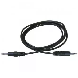Cablu audio Jack (3,5 mm) tată - Jack (3,5 mm) tată, 1,5 m, negru