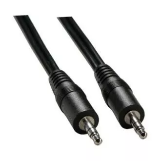 Cablu audio Jack (3,5 mm) tată - Jack (3,5 mm) tată, 2,5 m, negru