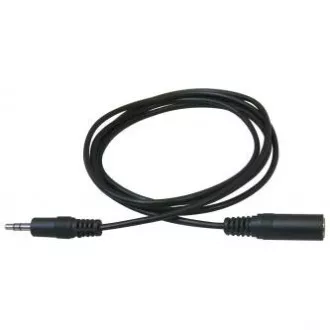 Cablu prelungitor audio Jack (3,5 mm) tată - Jack (3,5 mm) mamă, 3 m, negru