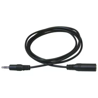 Cablu prelungitor audio Jack (3,5 mm) tată - Jack (3,5 mm) mamă, 3 m, negru, Logo blister