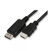 Cablu video DisplayPort mascul - HDMI mascul, 5m, negru, PRE-VÂNZARE