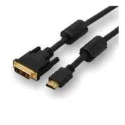Cablu video DVI (18+1) mascul - HDMI mascul, 5m, negru, REDUCERE