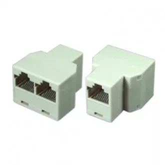 Splitter RJ45, alb, mamă