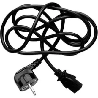 Cablu de alimentare 230V, CEE7 (priza) - C13, 2m, omologat VDE, negru, Logo, blister