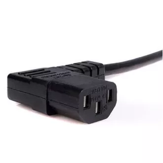 Cablu de alimentare 230V, CEE7 (priza) - C13, 5m, omologat VDE, negru, indoit, ALIMENTARE