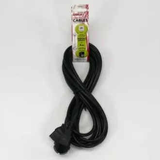 Cablu de alimentare 230V, CEE7 (priza) - C13, 5m, omologat VDE, negru, Logo