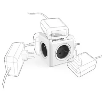 Priză split 240V, CEE7 (ștecher) - POWERCUBE, 0.1m, ORIGINAL, gri, POWERCUBE, 5 prize, sistem de siguranță pentru copii Priză split 240V, CEE7 (ștecher) - POWERCUBE, 0.1m, ORIGINAL, gri, POWERCUBE, 5 prize, sistem de siguranță pentru copii