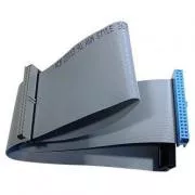 Cablu de date pentru hard disk ATA 100, 1x ATA mamă - 2x ATA mamă, 0,62 m, 80 de fire, ATA100, gri, Ambalare cu logo într-o pungă cu balama, DOP